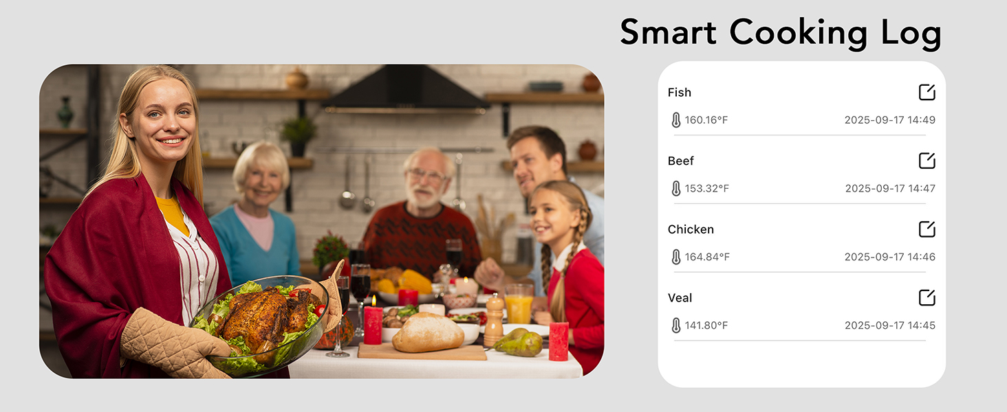 wireless meat thermometer for grilling and smoking