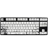 JSJT Custom Keycaps 110 Key Set Ink Panda Keycaps for Full Sized Keyboard Dye-Sublimation PBT OEM...