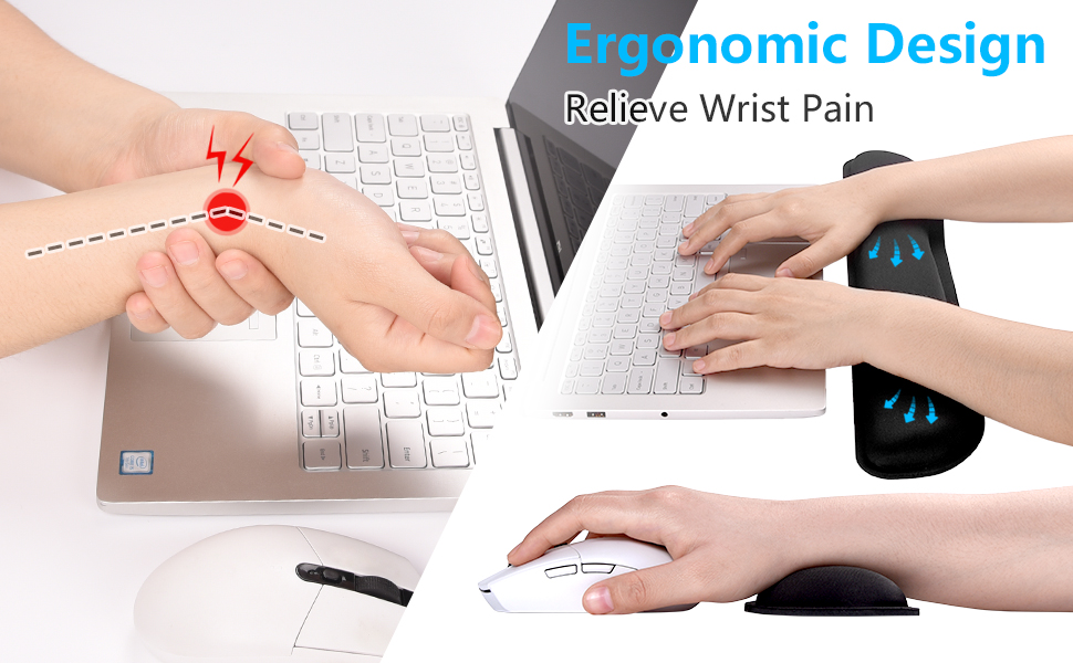 wrist rests for computer keyboard and mouse