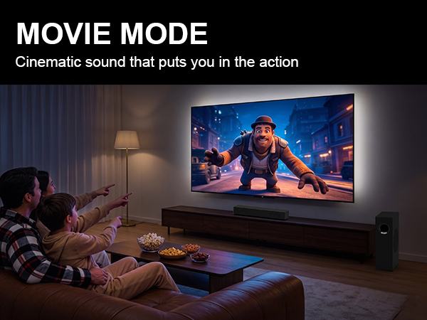 sound bar for smart tv with subwoofer