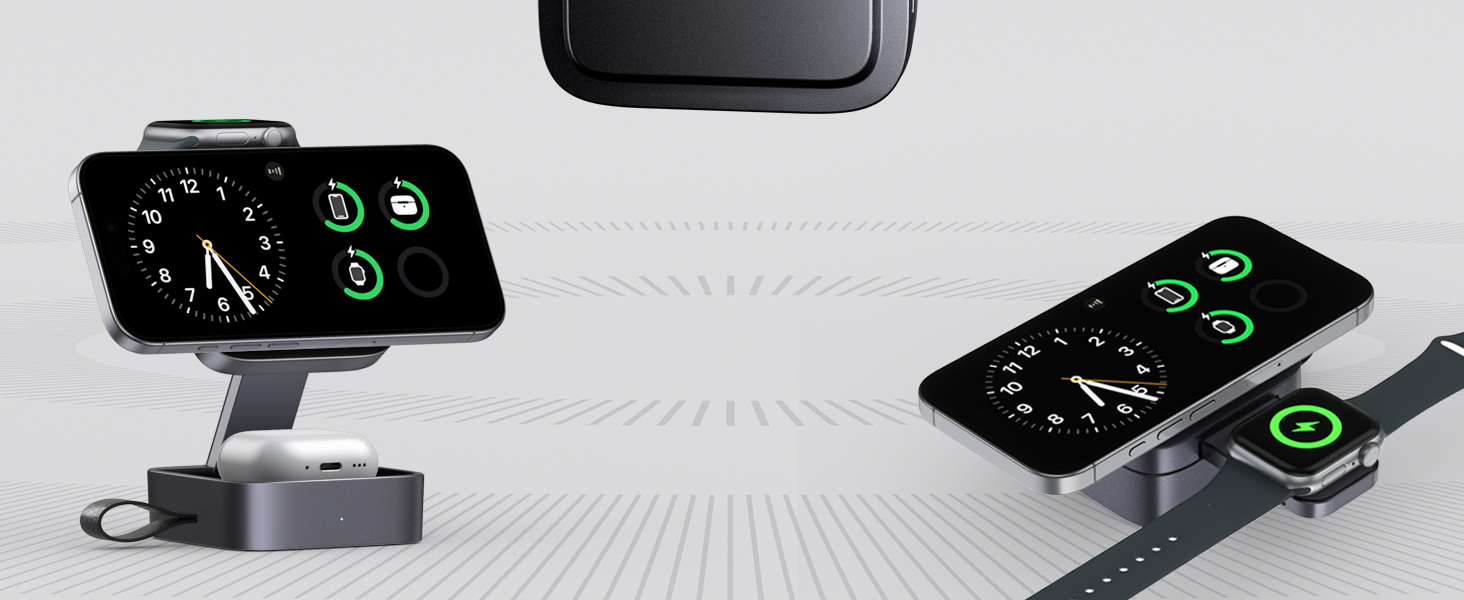 foldable 3 in 1 wireless charging station