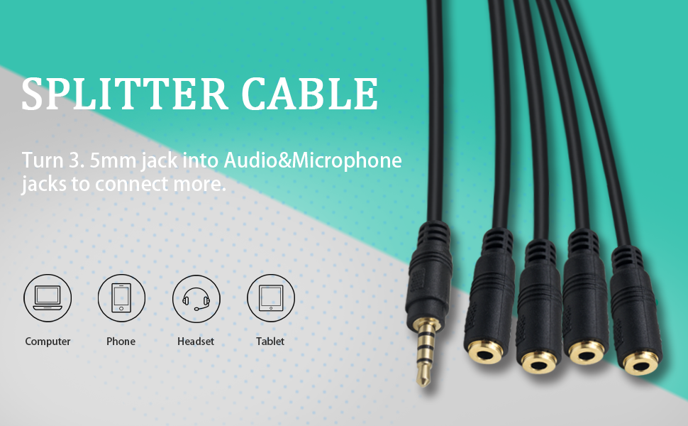 3.5mm headphone splitter 