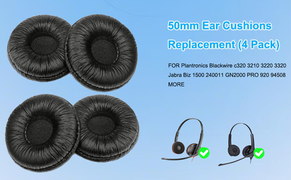Headset 50mm Ear Cushion Replacement