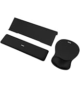 MOSISO Computer Keyboard Stand&amp;Wrist Rest Support for Keyboard and Mouse Pad Set, Ergonomic Mouse...