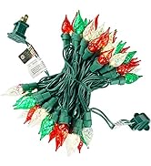 BOHON Christmas Lights Multicolor 19Ft 70 LEDs UL Certified LED String Lights Plug in Indoor/Outd...