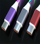 Light up usb c to type c charger cord