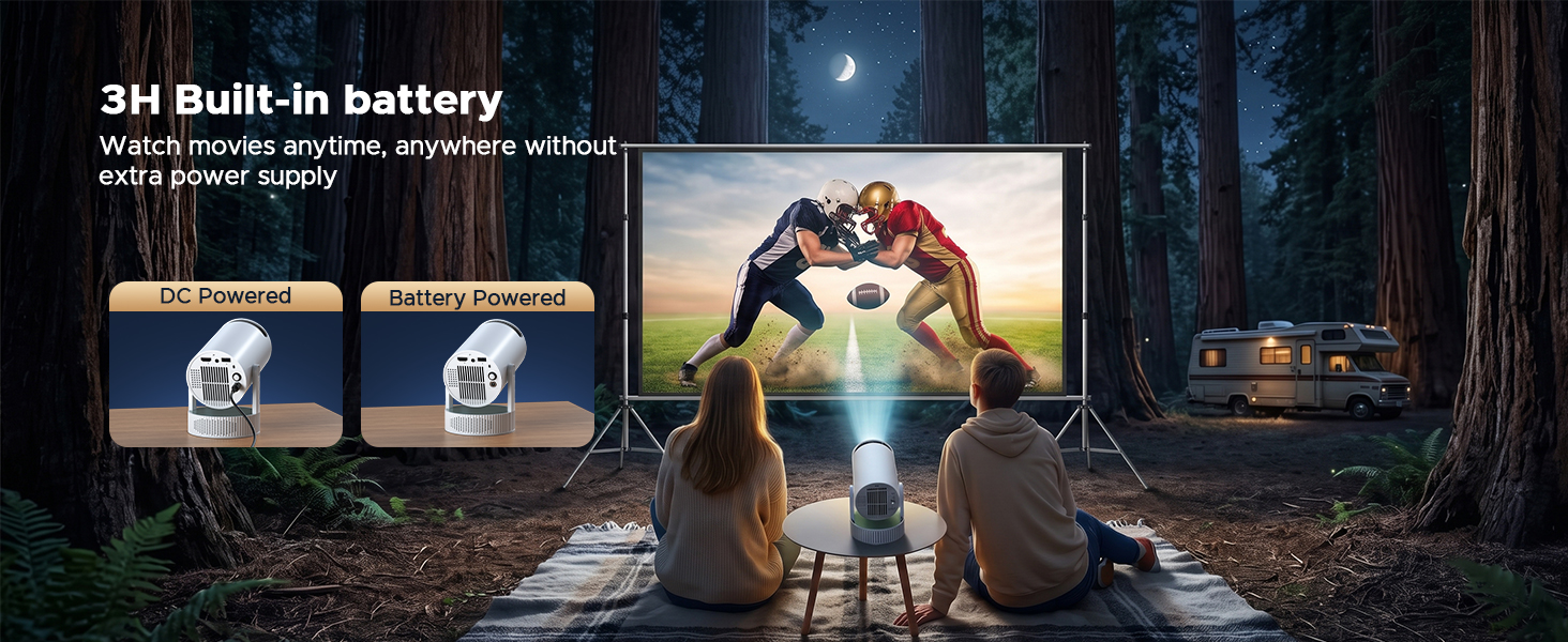battery powered projector
