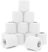 OK TAPE 12 Rolls Self Adhesive Bandage Wrap, Elastic Athletic Tape, Self Stick Bandage Tape, Vet ...