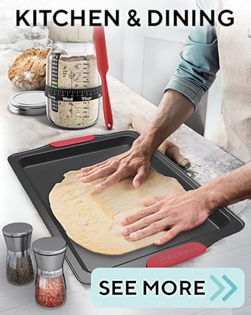 baking sheet, cookie sheet, salt and pepper grinder set, sourdough starter jar