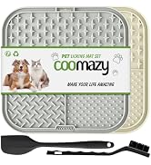 Coomazy Lick Mat for Dog and Cat, Slow Feeder &amp; Non-Slip Design, Boredom and Anxiety Reducer, Sui...