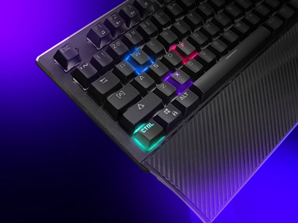 Per-Key RGB Backlighting with 14 Preset Effects