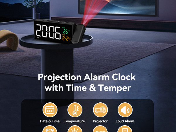 Projection Clocks for Bedroom