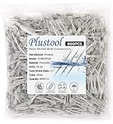 800PCS White Heat Shrink Butt Connectors AWG26-22, Plustool Marine Grade Electrical Wire Connecto...