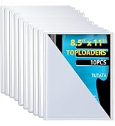 10 PCS Page Protectors Heavy Duty, 8.5×11 Top Loader, Clear Document Holder, Hard Plastic Sleeves...