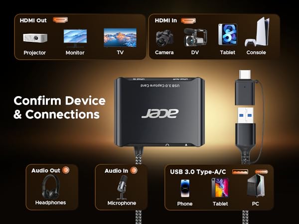 Confirm Capture Device and Connection