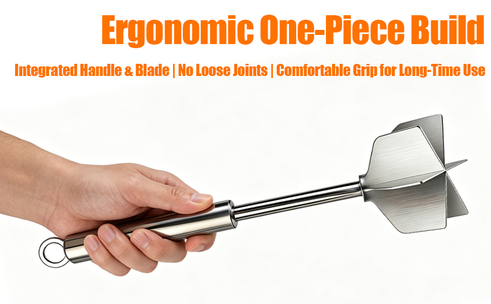 Integrated Handlle &amp;amp; Blade |No Loose Joints |Comfortable Grip for Long-Time Use