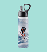 PYD Life 4 Pack Sublimation Blank Tumbler 22 OZ Sports Wide Mouth Stainless Steel Water Bottle Va...