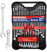 WORKPRO 32-Piece SAE &amp; Metric Combination Wrenches Set, 20-Piece Standard wrenches and 12-Piece S...