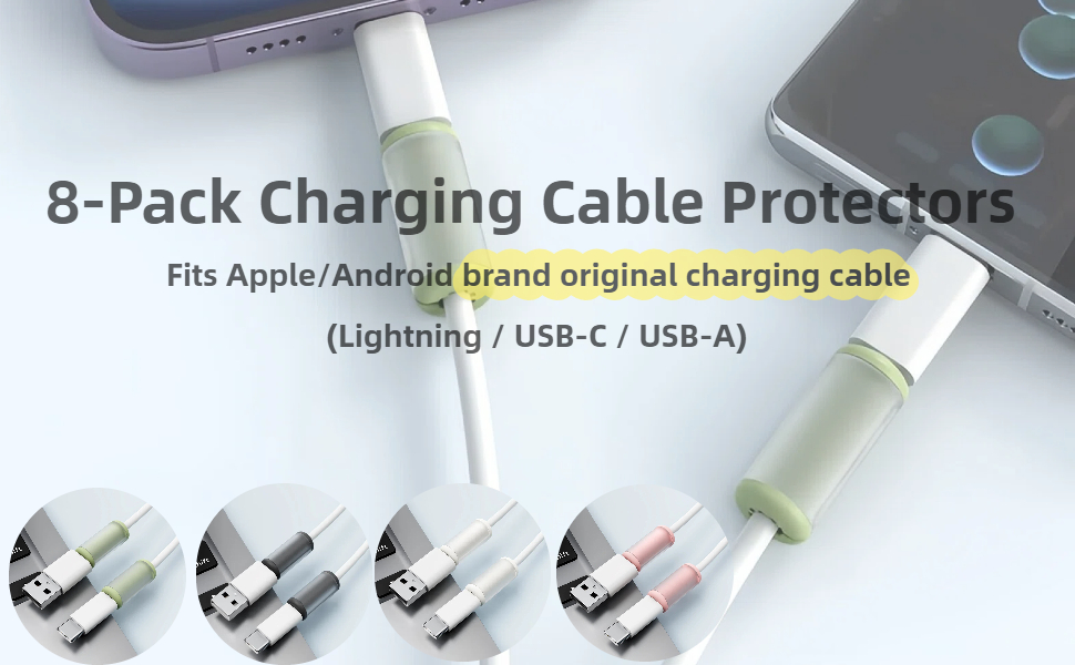8PCS Charging Cable Saver