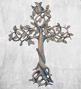 Bronze Cross on Concrete Wall