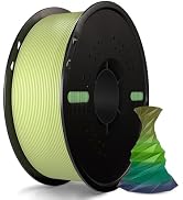 Miailuy 1.75mm Rainbow Effect PLA 3D Printer Filament(SilkRainbowForest),3D Silk Rainbow Filament...