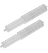 Homoyoyo White Toilet Paper Holder Spring Loaded Toilet Paper Rod Plastic Roller Replacement Rod ...