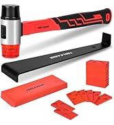 TOOLEAGUE 43Pcs Laminate Wood Flooring Installation Kit with 10-3/4 inch Double-Faced Soft Mallet...