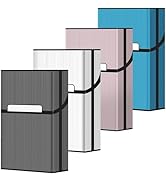 roygra Cigarette Case (4 Pack), Magnetic Switch Cigarette Holder Case 20pcs for Men Women, Cigare...