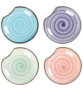 Selamica Ceramic Spoon Rest for Stove Top, 4.6 Inch Cooking Spoon Holder for Kitchen Counter, Sta...