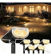 Linkind Solar Lights Outdoor StarRayS, Bright Solar Spot Lights Outdoor, IP65 Waterproof Spotligh...