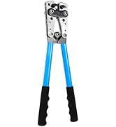 HKS Battery Cable Lug Crimping Tool 10-1 AWG - Heavy Duty Wire Crimper for Ring Terminals Cable L...