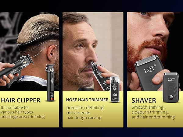 Electric Foil Shaver for Men 3-Piece