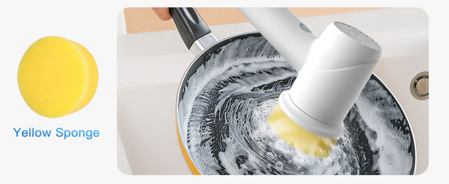 Electric Spin Scrubber - Cordless IPX7 Waterproof Shower Scrubber