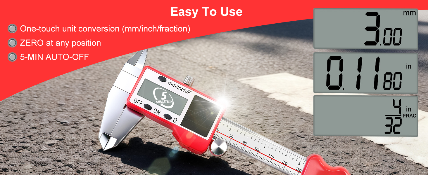 Digital Calipers-Easy to Use