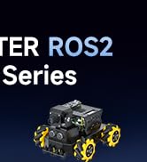 Yahboom Raspberry Pi 5 ROS2 Robot Car 360°Movement, AI Vision &amp; Tracking, Integrated Multimodal L...