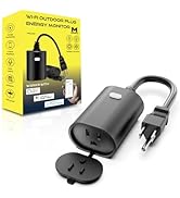 Minoston Smart Plug Power Monitor WiFi Outdoor Plug in Energy Monitoring, Work with Alexa and Sma...