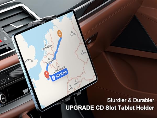 PLDHPRO CD Slot Tablet Car Mount for 5.1-15.6'' Devices, Universal iPad Holder for Car