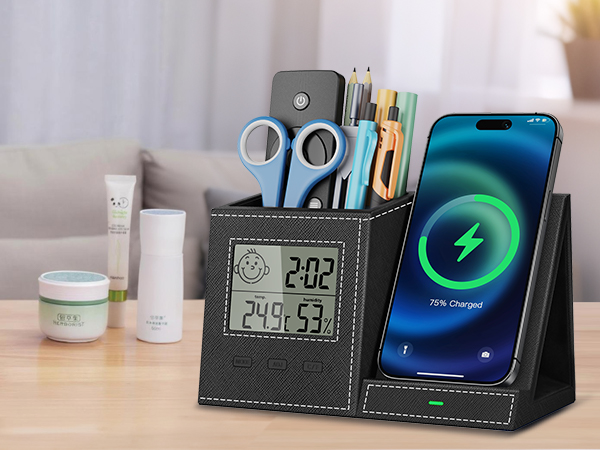 charging station organizer for desk