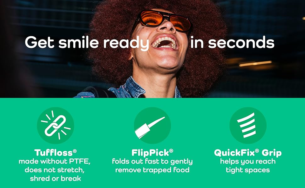 Plackers Gentle Line - Get smile ready in seconds without PTFE