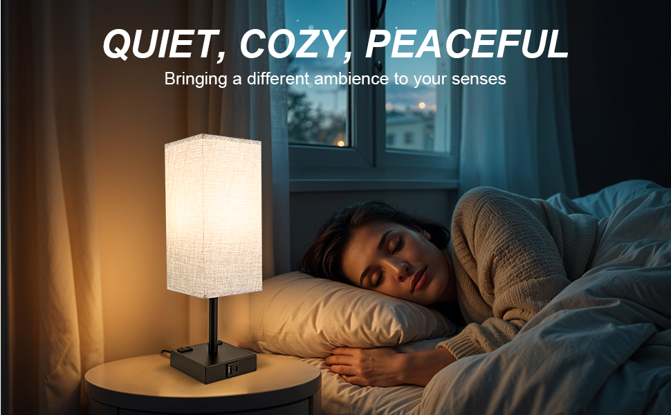 quiet cozy peaceful lighting light table lamp