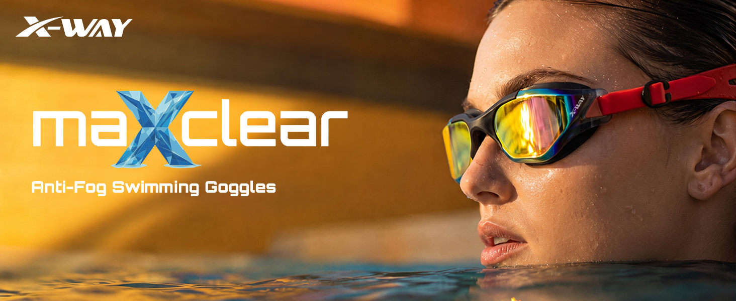 Anti-fog swimming goggles
