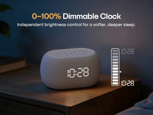 0-100% dimmable clock