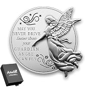 Anwlki Car Guardian Angel Visor Clip Guardian Angel Medal Accessories Bless Driving Safety Religi...