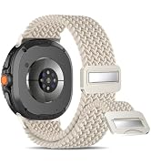 HSWAI Magnetic Braided Watch Bands Compatible with Samsung Galaxy Watch 8 Band 40mm 44mm/Galaxy W...