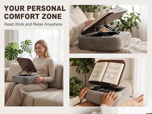 Lap Book Pillow Holder