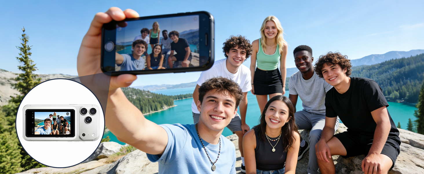 magnetic phone vlog selfie monitor screen