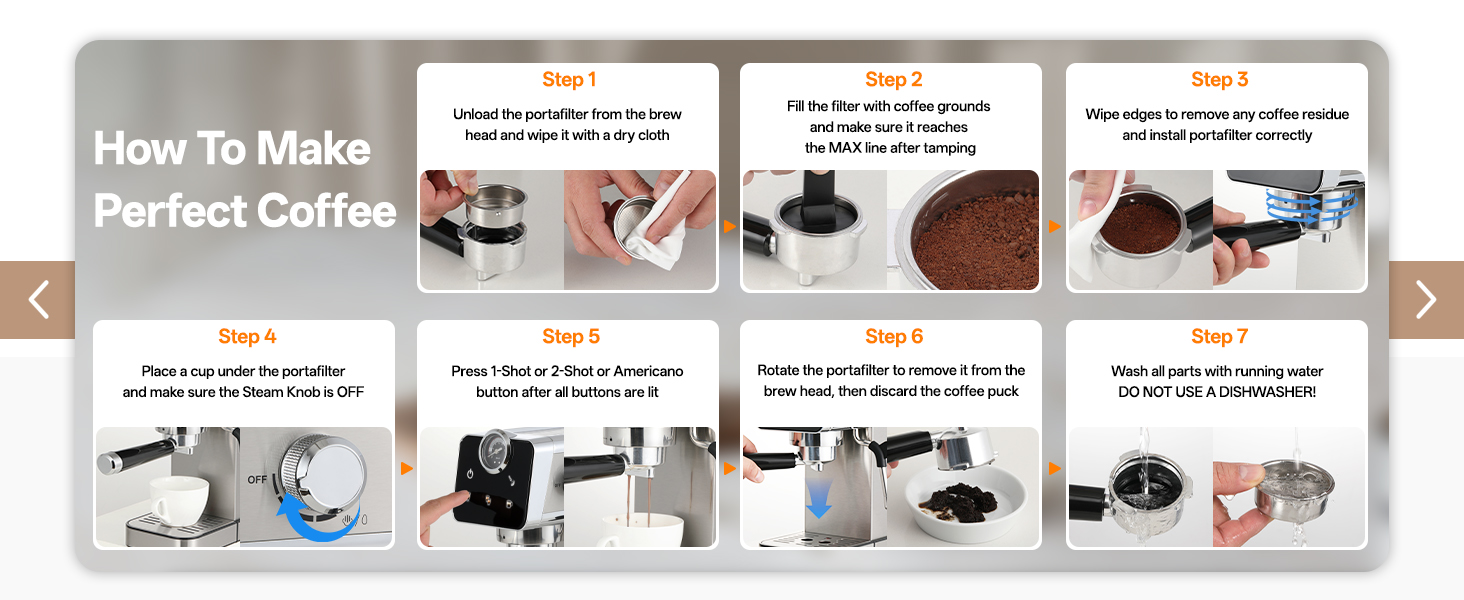 20Bar Espresso Machine Compact Espresso Maker with Milk Frother