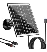 Zivif Solar Panel for Security Camera, 10W Solar Charger Compatible with Battery-Powered Camera, ...