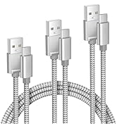 Elebase iPhone 16 15 Pro Max Charger Cord 1.5/3.3/6.6FT 3 Pack,USB to USB Type C Car Charging Cab...