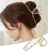 Large Metal Hair Claw Clips for Women B.PHNE 4.5 Inch Non Slip Strong Hold Grip Jaw Hair Clamps f...